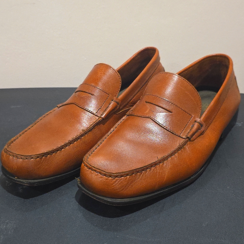 Rockport Brown Leather Slip-On Loafers